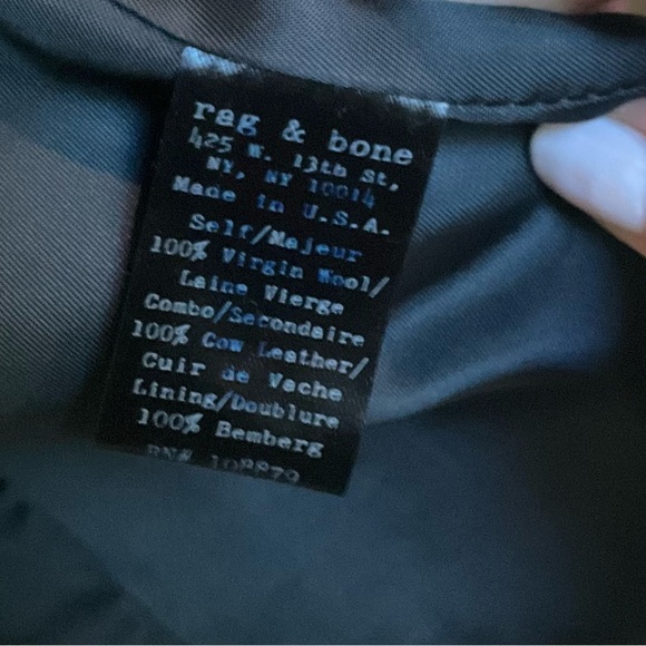 rag & bone New York 100% virgin wool coat, medium - Picture 7 of 7